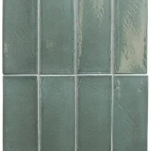 Tegels Kyoto Oil Blue 5x15cm Glans Uitverkoop