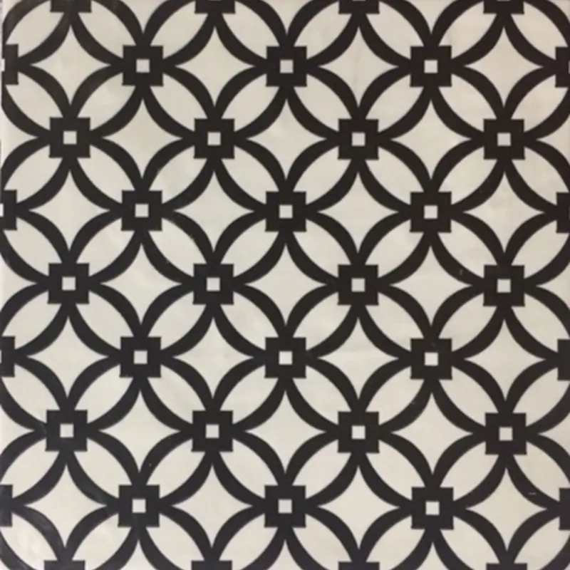 Tegels modena griglia bianco e nero 22,5x22,5 cm Beperkte Voorraad