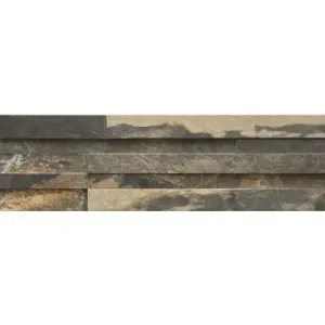 Tegels muretto marbella decor zwart 15x60 cm Lage Prijs
