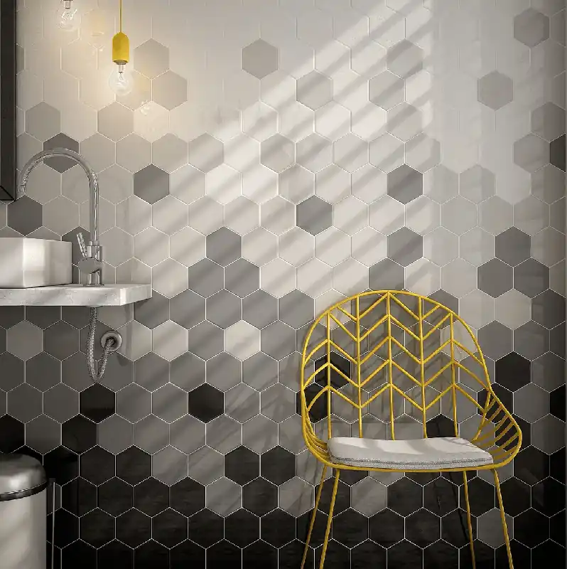 Veilige Betaling Tegels Salvo Dark Grey 12,4x10,7cm Hexagon