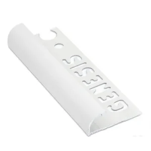 Tegelstrip eaq067.01 aluminium rond - wit 2,7m x 6mm Alleen Vandaag
