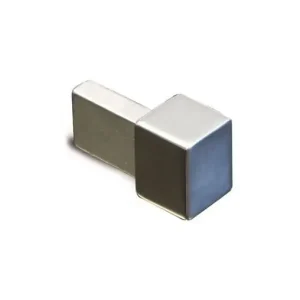 Tegelstrip edp100.94 geborsteld zilver hoekjes (4 stuks) voor tdp 10mm Gratis Retour