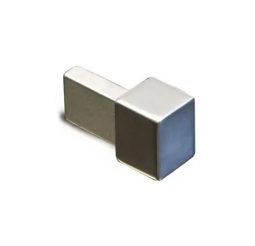 Tegelstrip edp100.94 geborsteld zilver hoekjes (4 stuks) voor tdp 10mm Gratis Retour