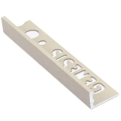 Tegelstrip esa120.425 aluminium recht - sandstone/licht beige 2,5m x 12 mm Snelle Levering