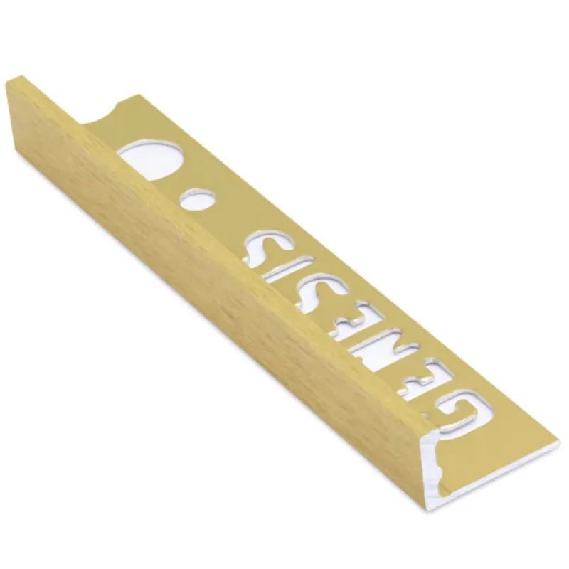 Nu Kopen Tegelstrip esa100.90 aluminium recht - geborsteld goud 2,5m x 10 mm