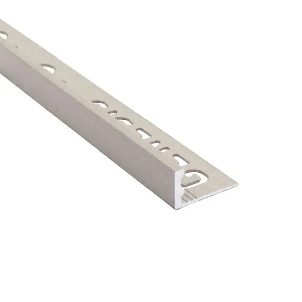 Tegelstrip esa107.414 aluminium recht - bathstone/beige 2,7m x 10 mm (tijderlijk in 2,5 meter) Beperkt Aanbod