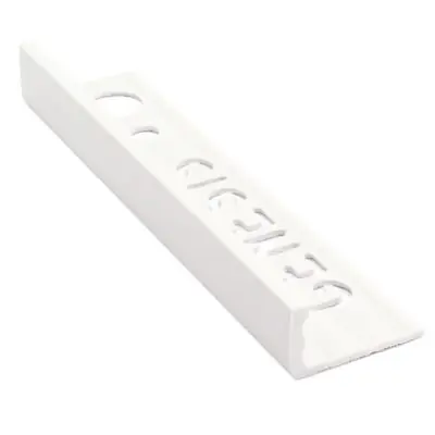 Korting Tegelstrip esp120.01 kunststof recht - wit 2,5m x 12 mm