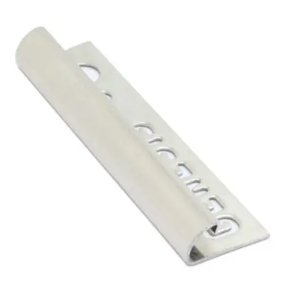 Alleen Vandaag Tegelstrip esq107.102 geborsteld rvs rond - 2,7m x 10 mm
