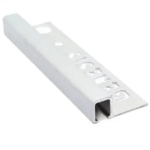 Koopje Tegelstrip tdg104.91 aluminium vierkant - glans zilver 2,5m x 10mm