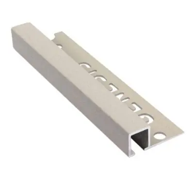 Alleen Vandaag Tegelstrip tdp127.414 aluminium vierkant - bathstone/beige 2,7m x 12 mm