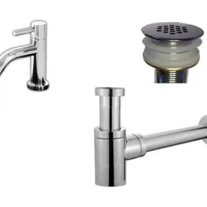 Toiletkraan met sifonset in chroom Bestseller