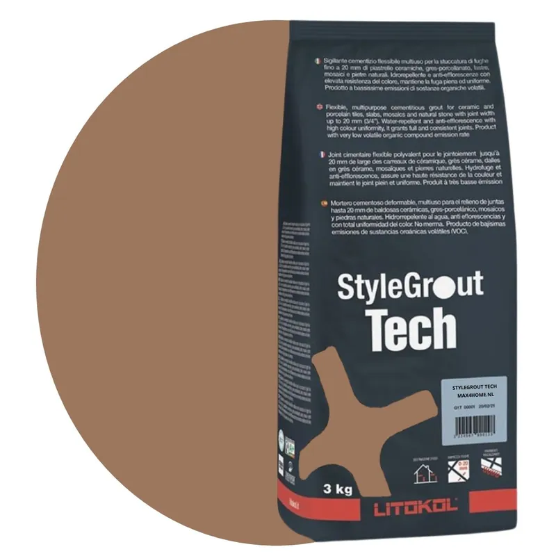 Voegmiddel stylegrout tech beige-4 voeg 3 kg Dagaanbieding
