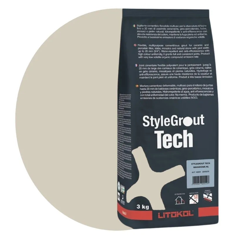 Voegmiddel stylegrout tech ivory-2 voeg 3 kg Snelle Levering