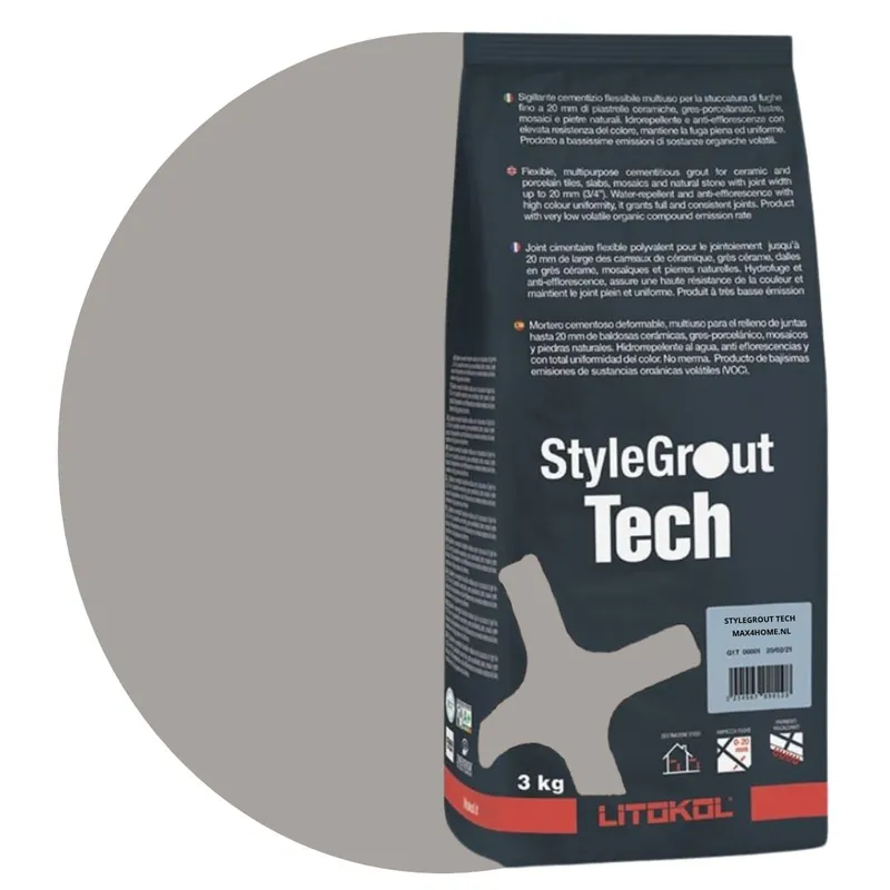 Voegmiddel stylegrout tech silver-2 voeg 3 kg Beperkt Aanbod