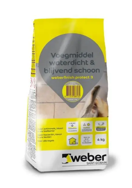 Weekendaanbieding Weber wd finish perfect lichtgrijs 4 kg