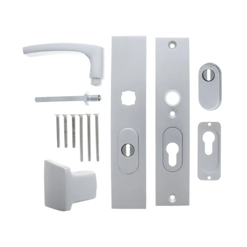 Laatste Kans STARX Veiligheidsbeslag recht langschild duw/kruk PC55/72 anti-kerntrek aluminium SKG***