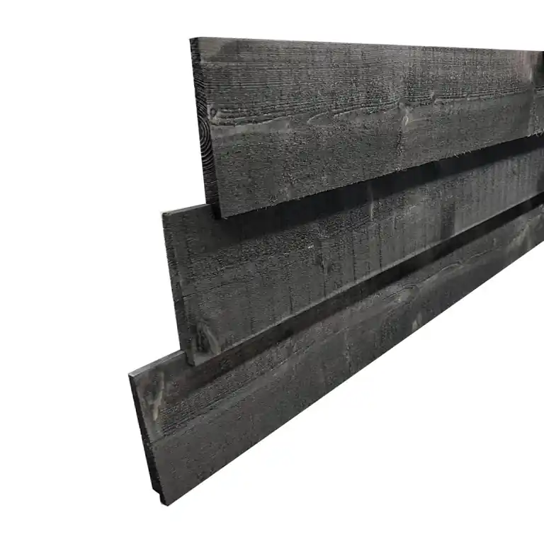 Vuren Zweeds Rabat Zwart Facetrand 10/24×195 mm Snelle Levering