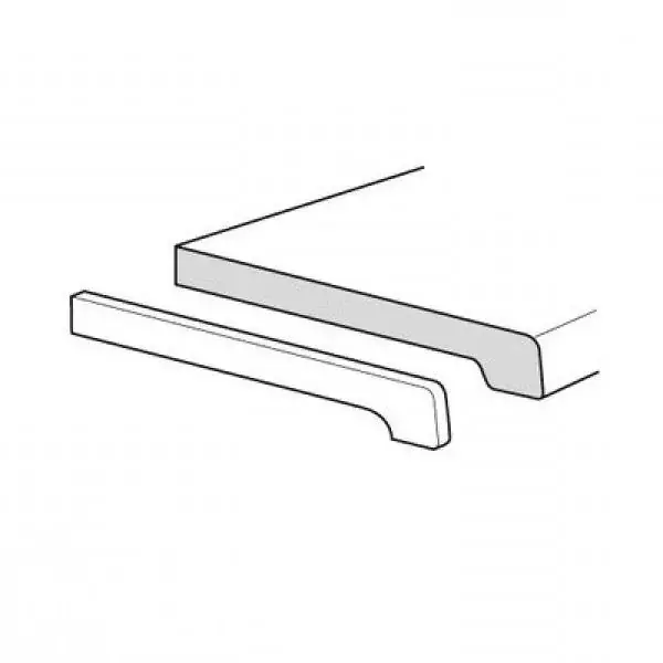 Werzalit vensterbank Afdekkap Wit 20×35 mm 26 cm Gecertificeerd