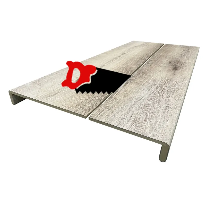 Rechtstreeks Van De Fabrikant PVC overzettreden Naturel eiken 60×140 cm (= 2 traptreden)