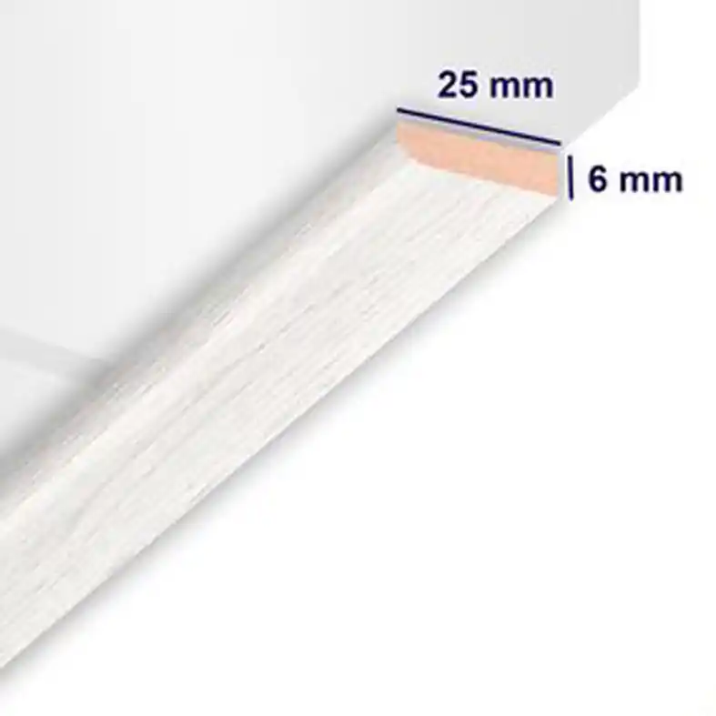 Afdek- en plafondlijst Embossed White Beperkte Voorraad