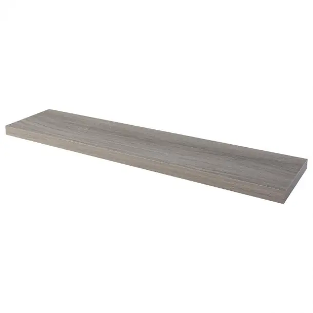 Zwevende plank XL4 Grijs eiken 38 mm 118×23,5 cm Nu Kopen