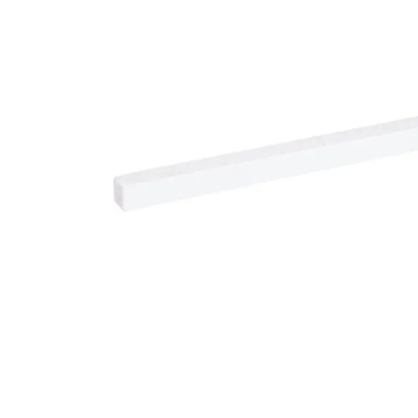 Lat Hardhout Wit Gegrond 21×21 mm 210 cm Direct Verzonden