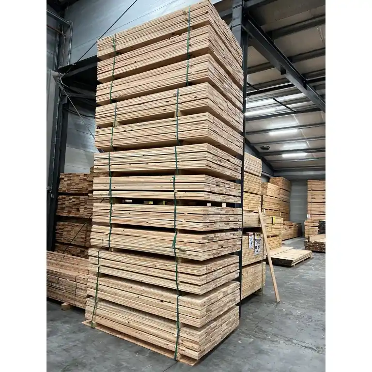 Gratis Retour PALLET 120 stuks: Douglas plank geschaafd 16×140 mm 180 cm