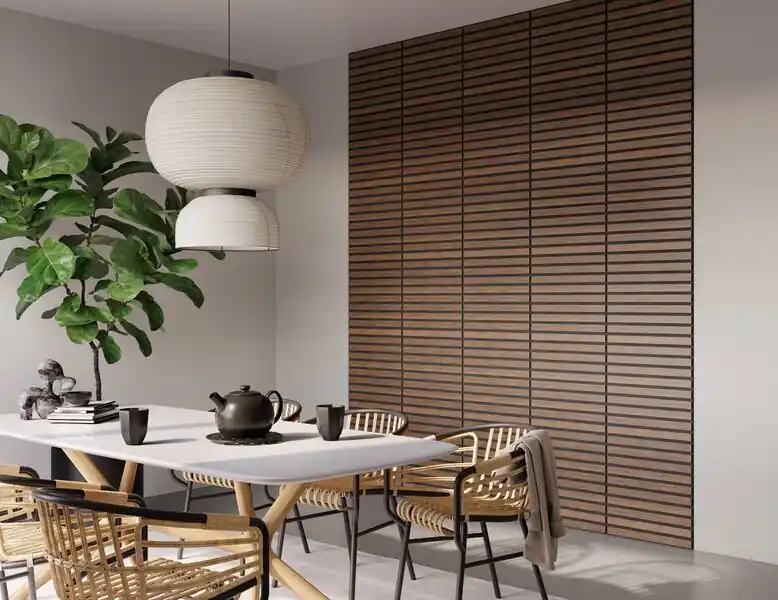 Decowall Tile Akoestisch Wandpaneel Walnoot 50×50 cm Veilige Betaling