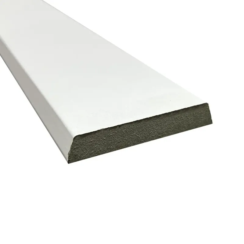 Deurlijst MDF wit trapezium 12×69 mm 225 cm Betaalbaar