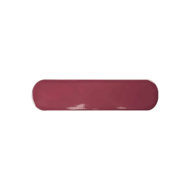 Handvorm Tegels 7,5×30 – Ovaal Grace Berry Rood Hoogglans Direct Verzonden