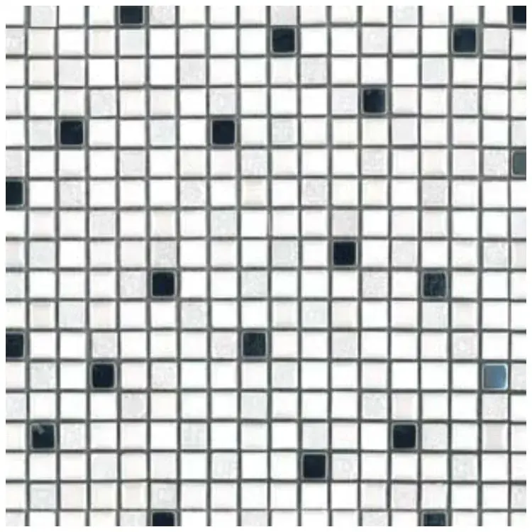 Glas- en Natuursteenmozaïek – Wit RVS Metaal 15×15 Hete Deal