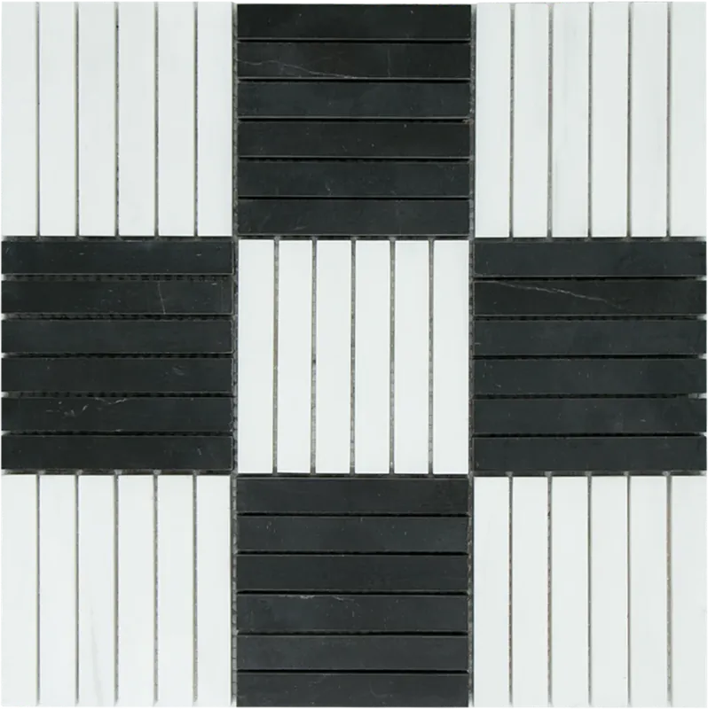Mosaic KitKat Block Black White Nieuw