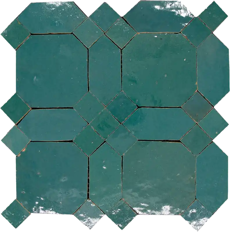Zellige Atlas Petrol D'Art Veilige Betaling