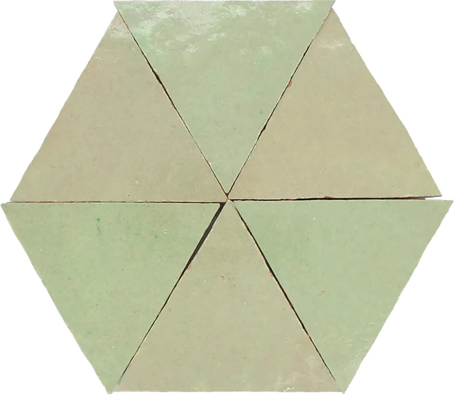 Finale Uitverkoop Zellige Vert Vieux Triangle