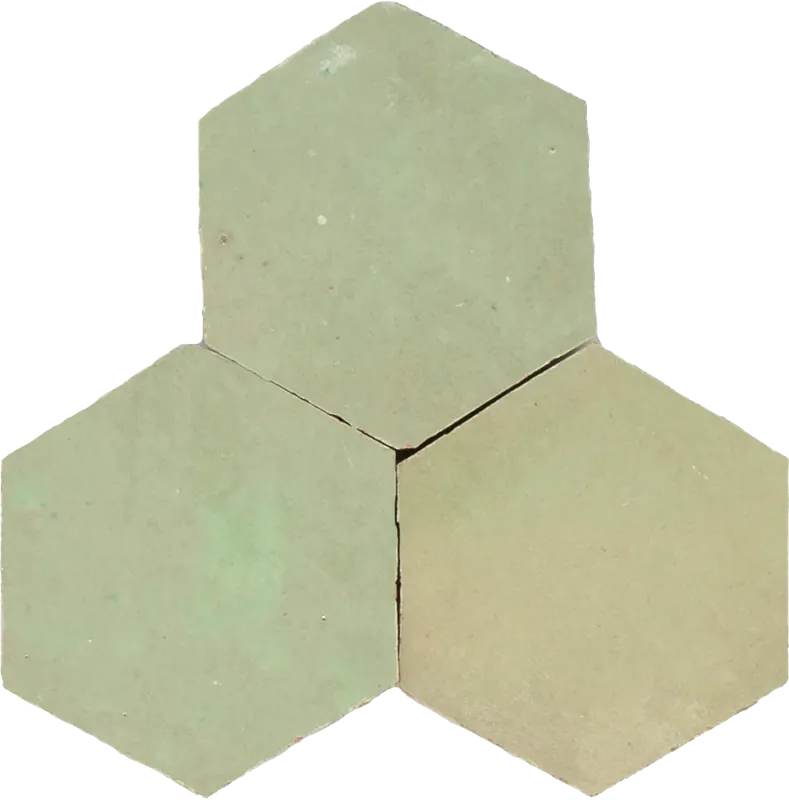 Zellige Vert Vieux Hexagone Merkproduct