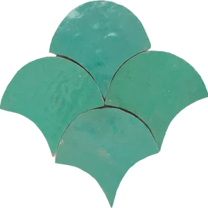 Zellige Vert Turquoise Poisson Echelles Fabrieksprijs