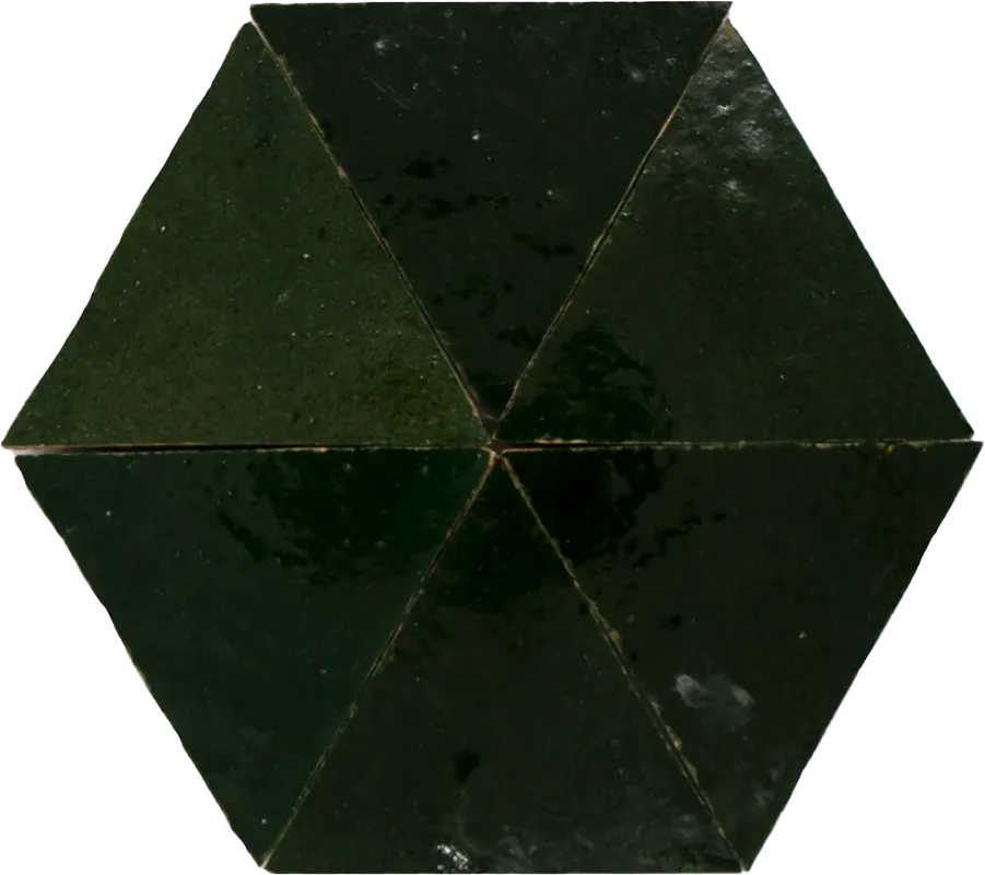 Merkproduct Zellige Vert Mousse Triangle