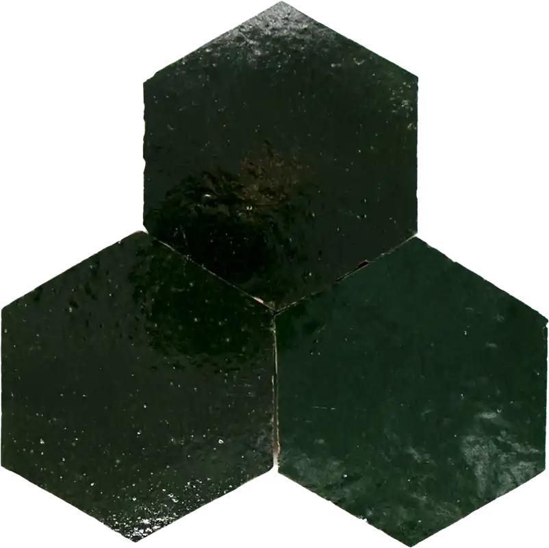 Nieuw Zellige Vert Mousse Hexagone