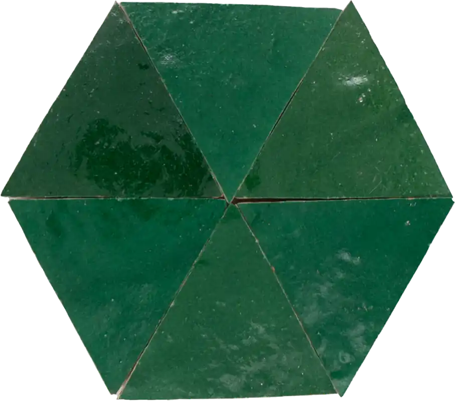 Zellige Vert Foncee Triangle Betaalbaar