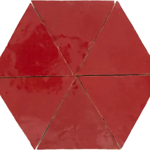 Tijdelijk Beschikbaar Zellige Rouge Sang Triangle