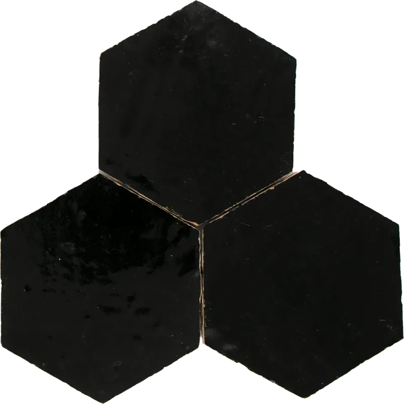 Hoge Kwaliteit Zellige Noir Hexagone