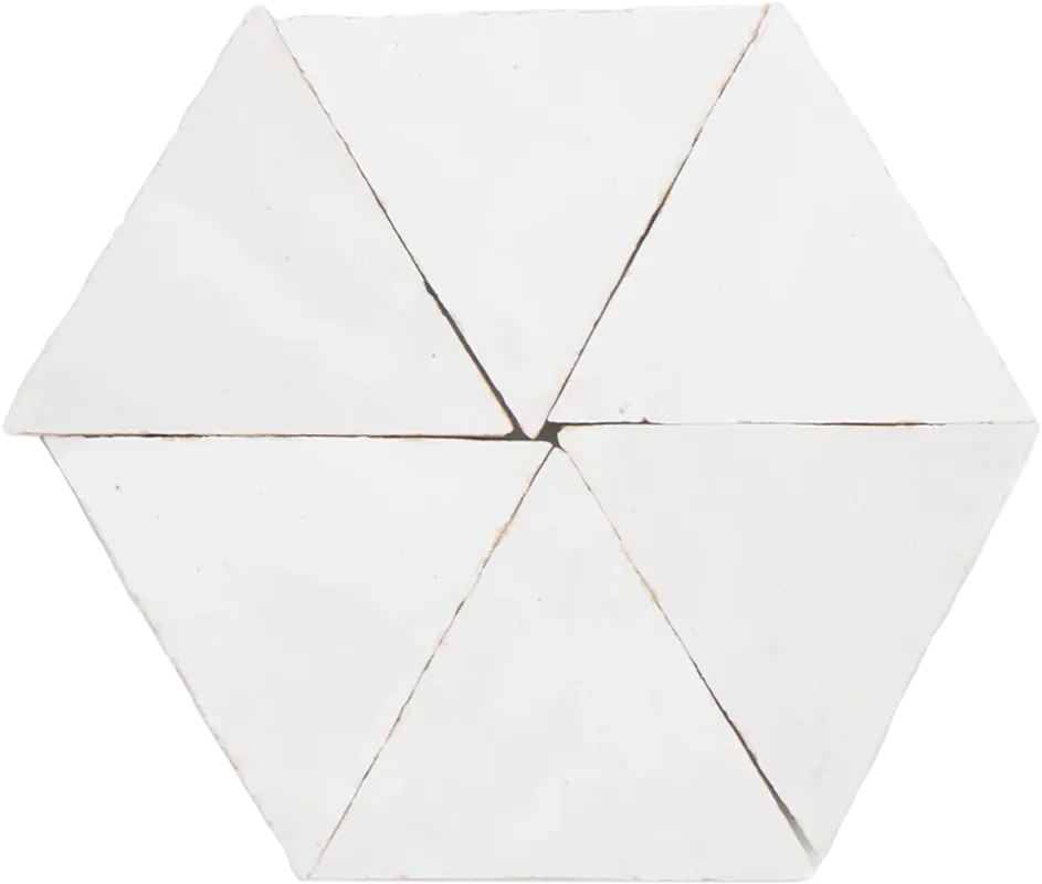 Fabrieksprijs Zellige Neige Blanc Triangle