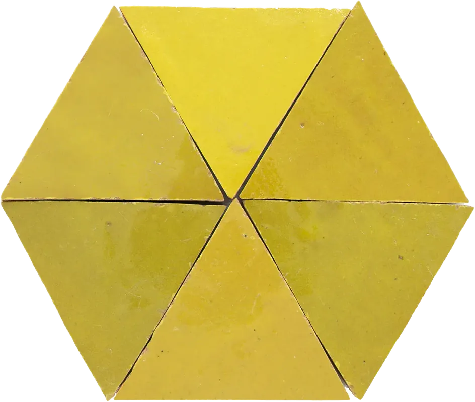 Zellige Citron Triangle Flitsaanbieding