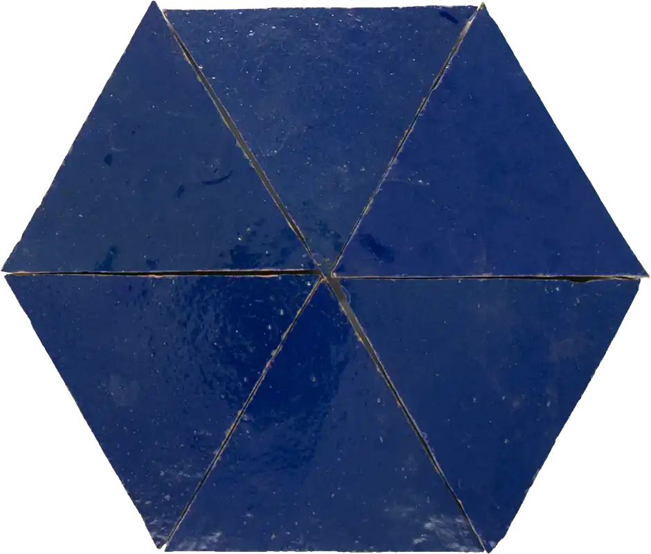 Dagaanbieding Zellige Bleu Foncee Triangle