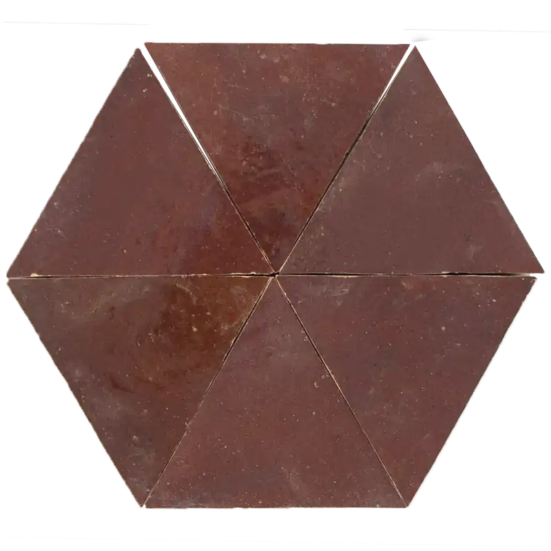 Fabrieksprijs Zellige Aubergine Clair Triangle