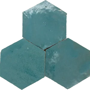 Nu Kopen Zellige Atlas Petrol Hexagone