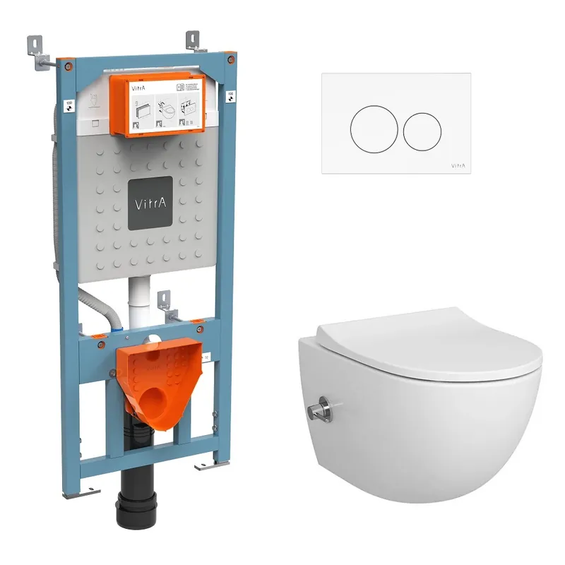 Bestel Nu VitrA Origin V-Fix Bedieningspaneel Wit – Dual Flush Bedieningsplaat voor V-Fix Inbouwreservoir