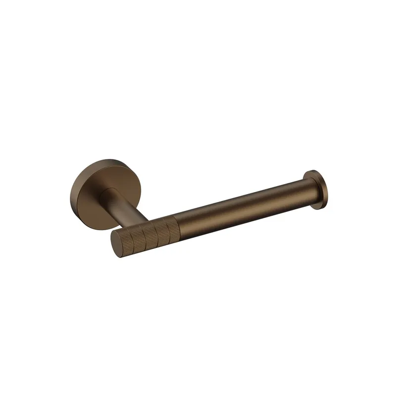 Stria Toiletrolhouder Met Klep – Afwerking Met Verfijnde Ribbelstructuur – Bruin Brons (PVD) Favoriet