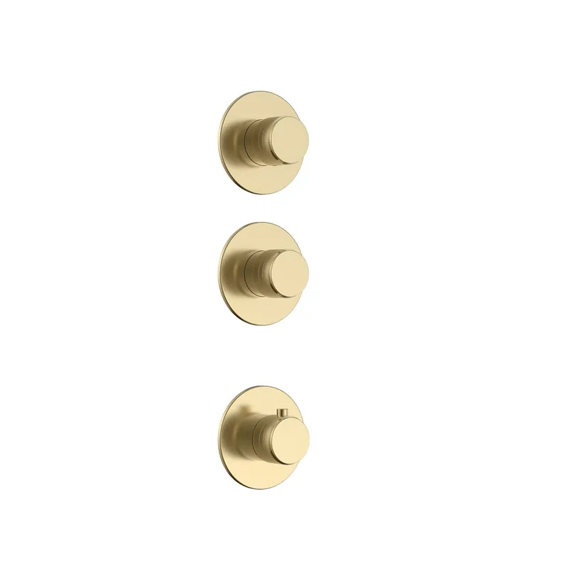 Merkproduct Uniforma Douchestang met Wateraansluiting – 69 cm – Geborsteld Goud