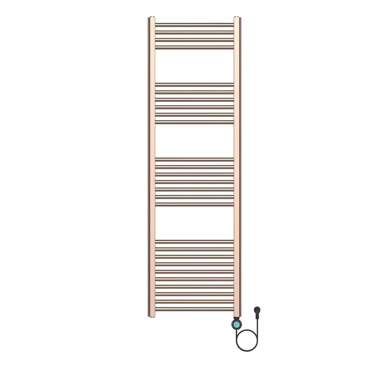 Elektrische Handdoekdroger Smart WiFi Geborsteld Koper – 120×50 cm – 700W – Digitale Programmeerbare Thermostaat – Rechts Aansluiting Favoriet